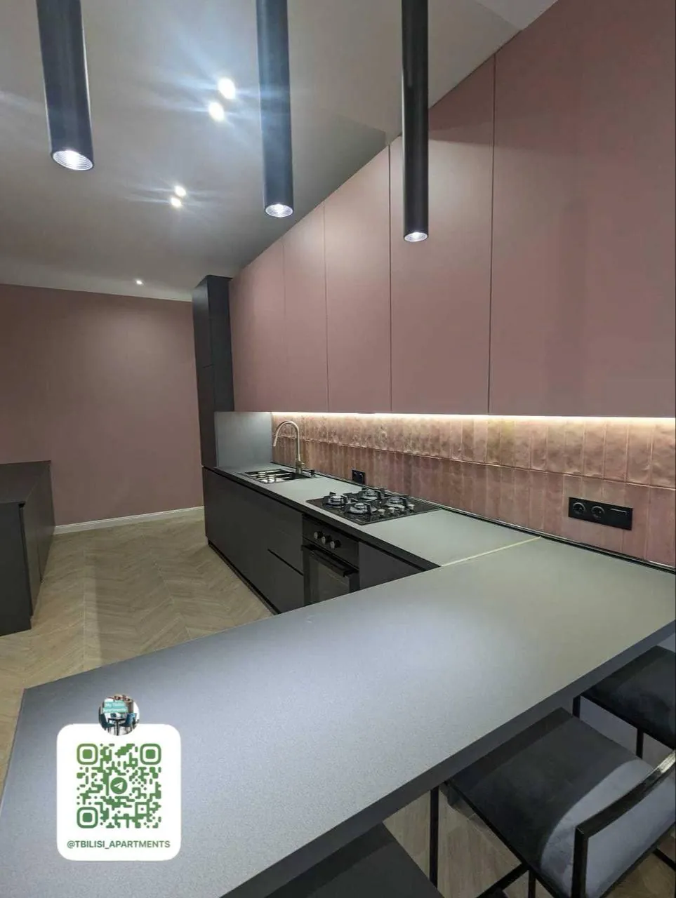 Квартира 60 м² с 1 спальней в Мтацминда 2