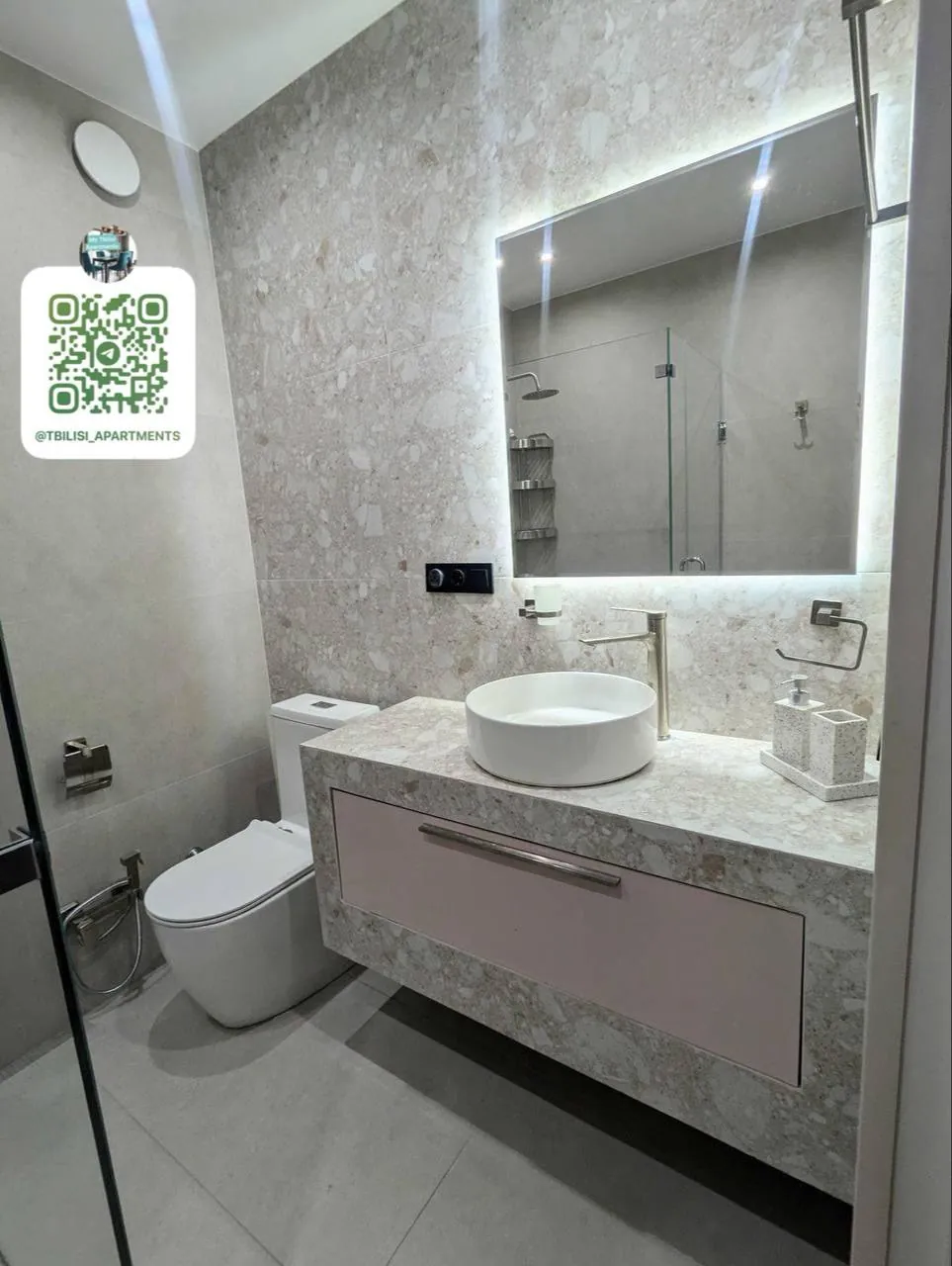 Квартира 60 м² с 1 спальней в Мтацминда 7