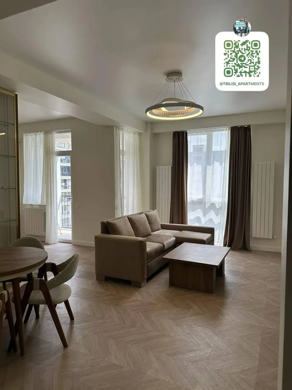 Квартира 105 м² с 2 спальнями в Сабуртало 1
