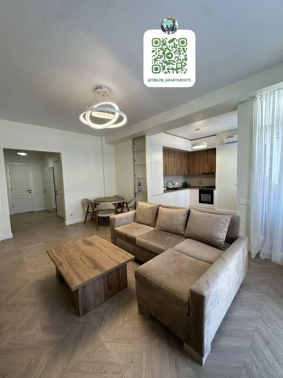 Квартира 105 м² с 2 спальнями в Сабуртало 3