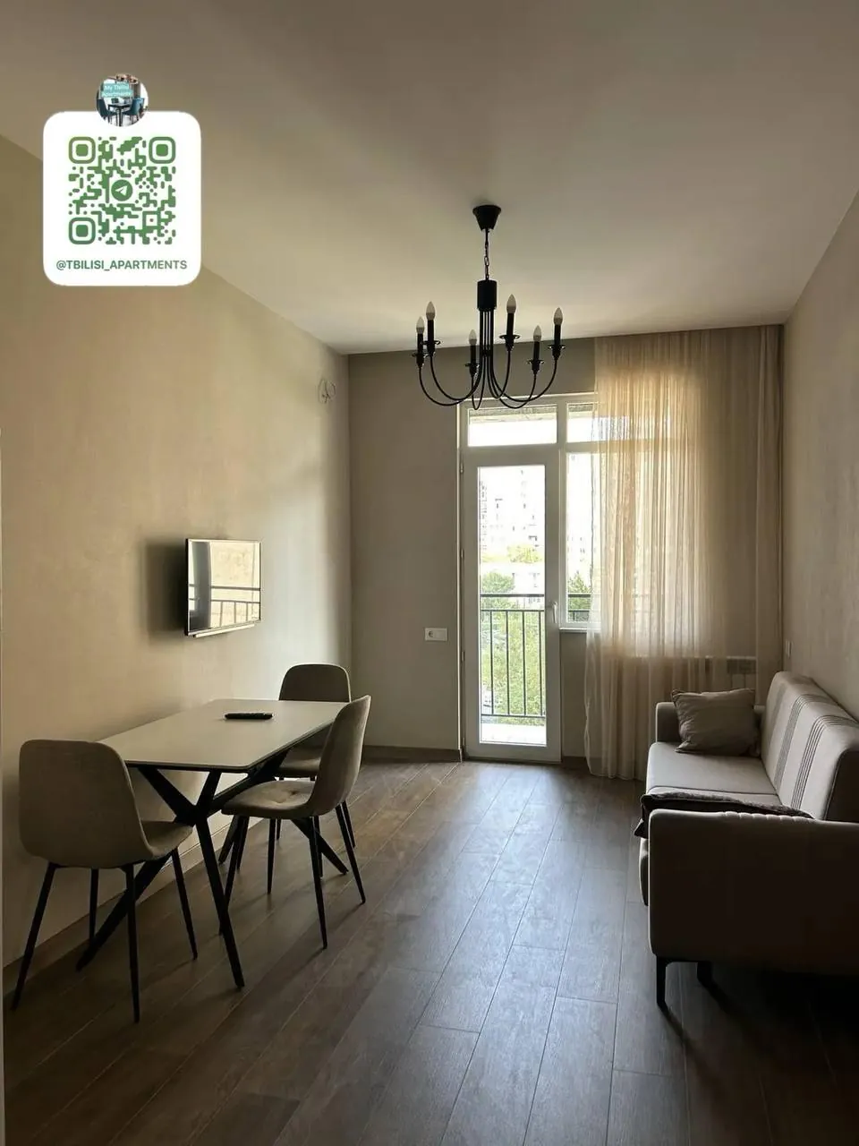 Квартира 54 м² с 1 спальней в Дидубе 2