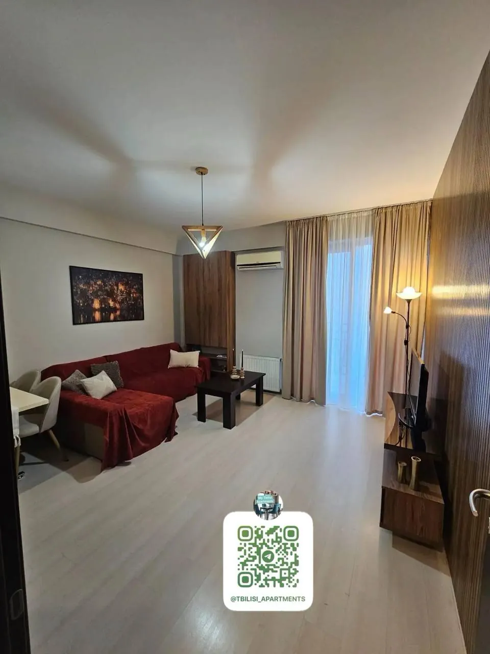 Квартира 58 м² с балконом в Сабуртало 3