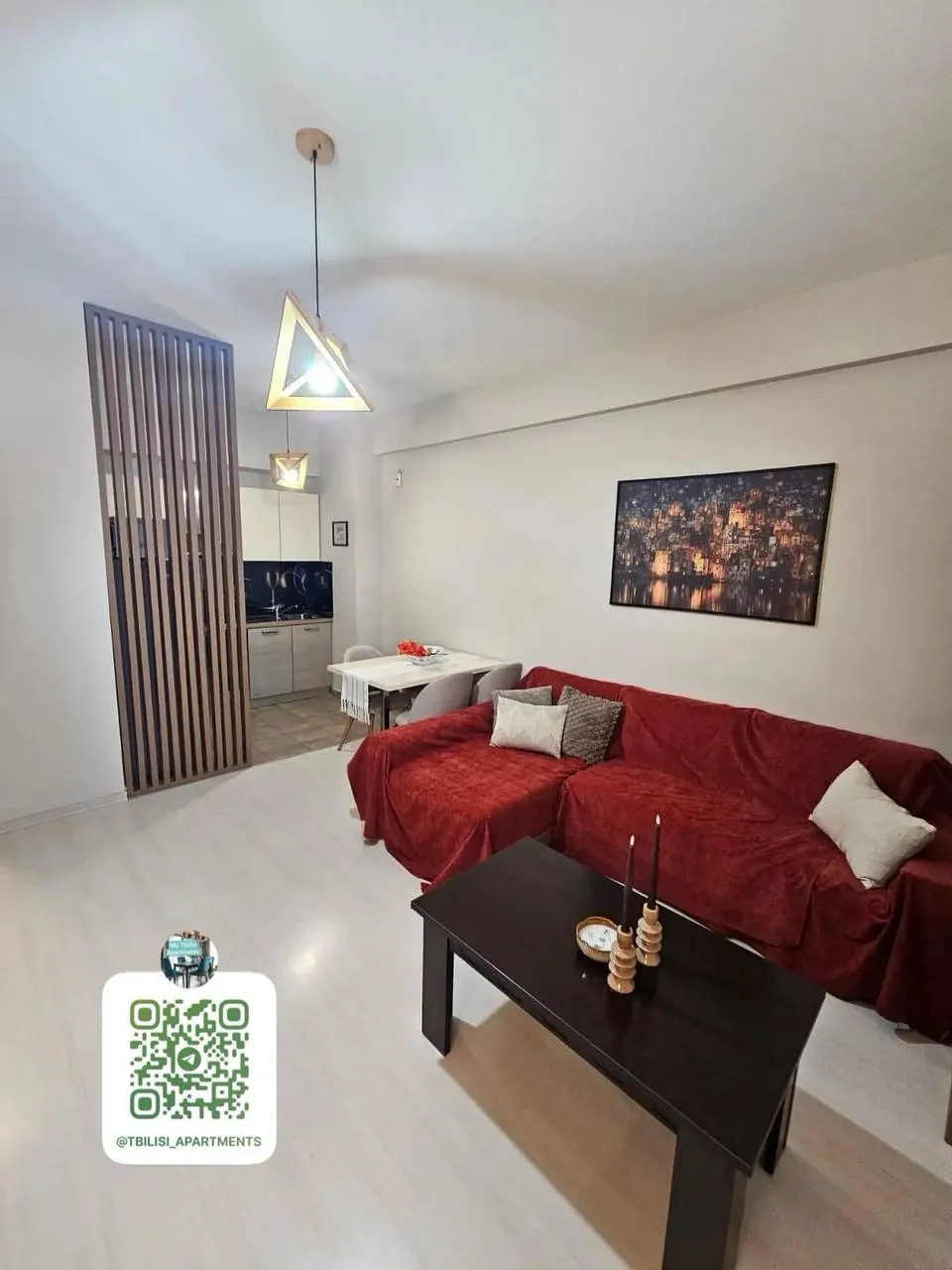 Квартира 58 м² с балконом в Сабуртало 2