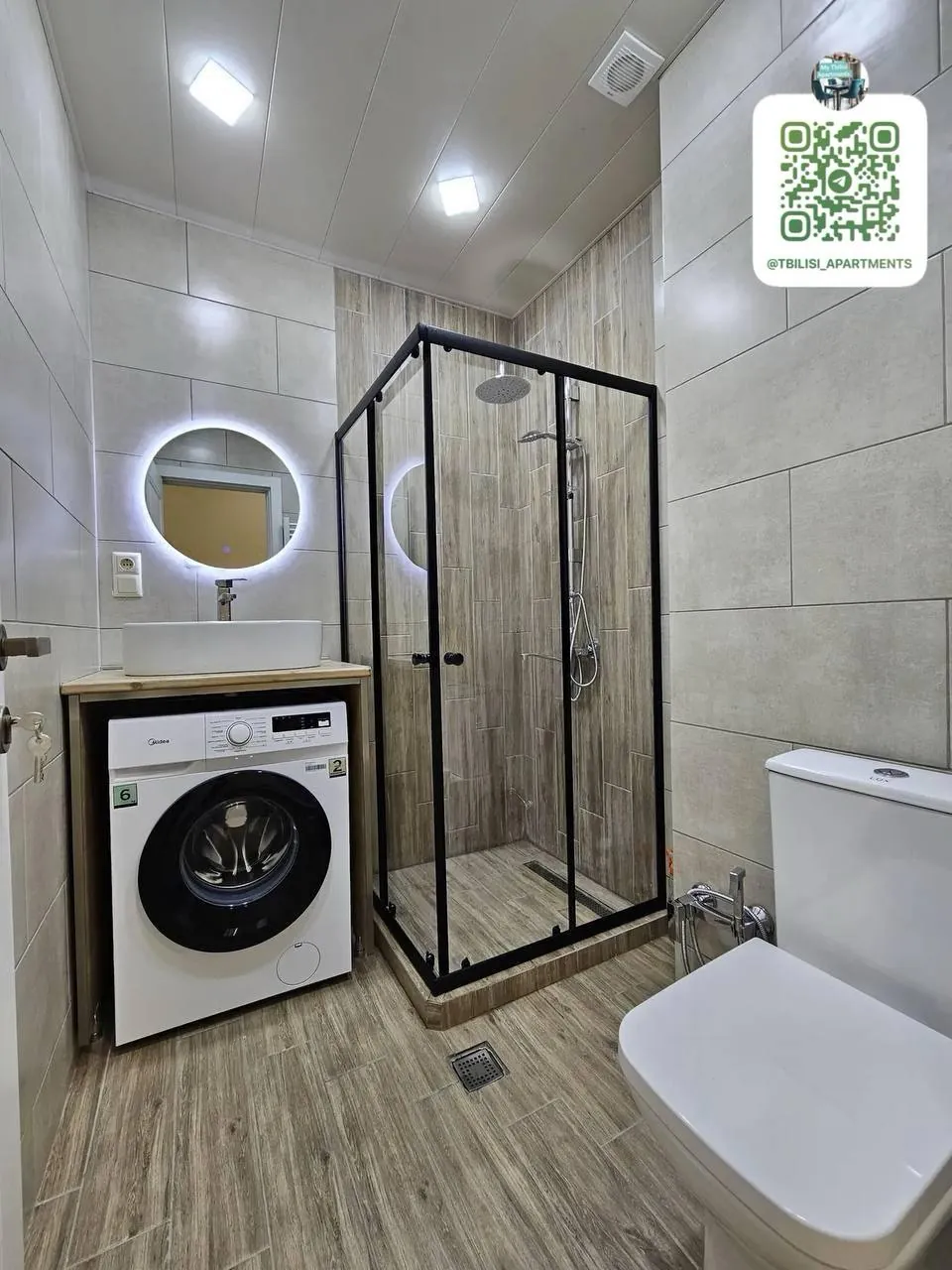 Квартира 60 м² с балконом в Ортачала 8