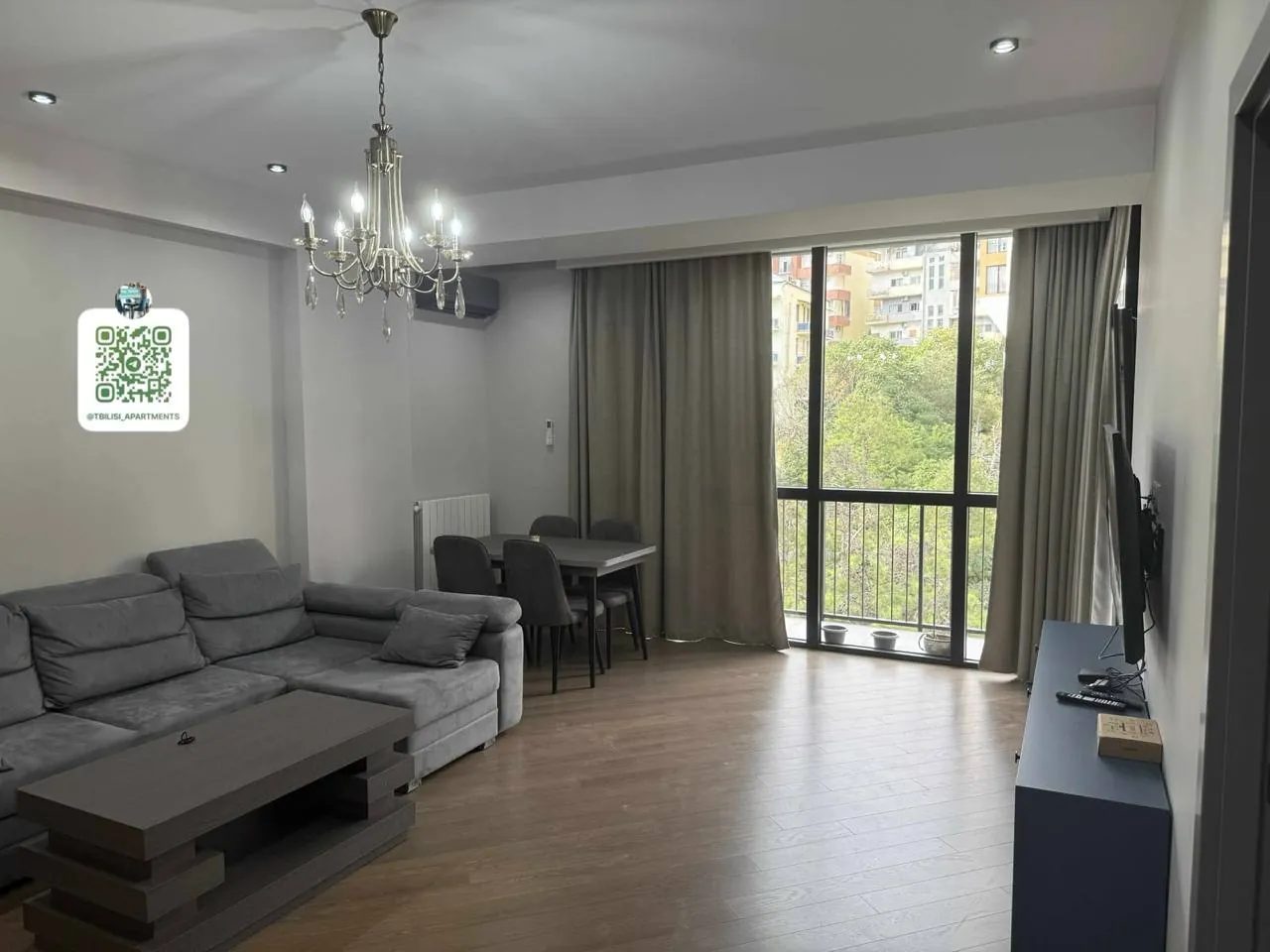 Квартира 75 м² с балконом в Сабуртало 5