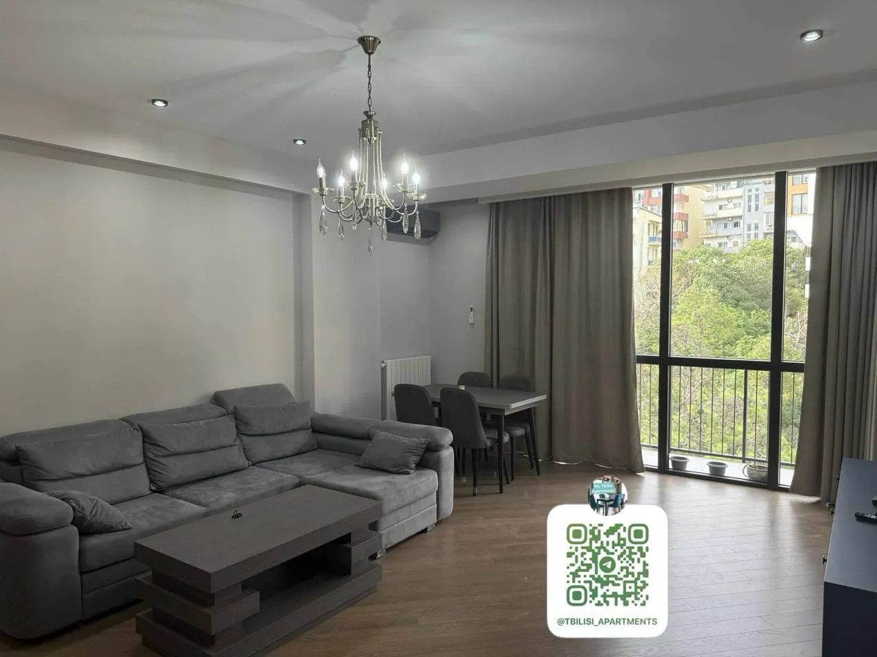 Квартира 75 м² с балконом в Сабуртало 10