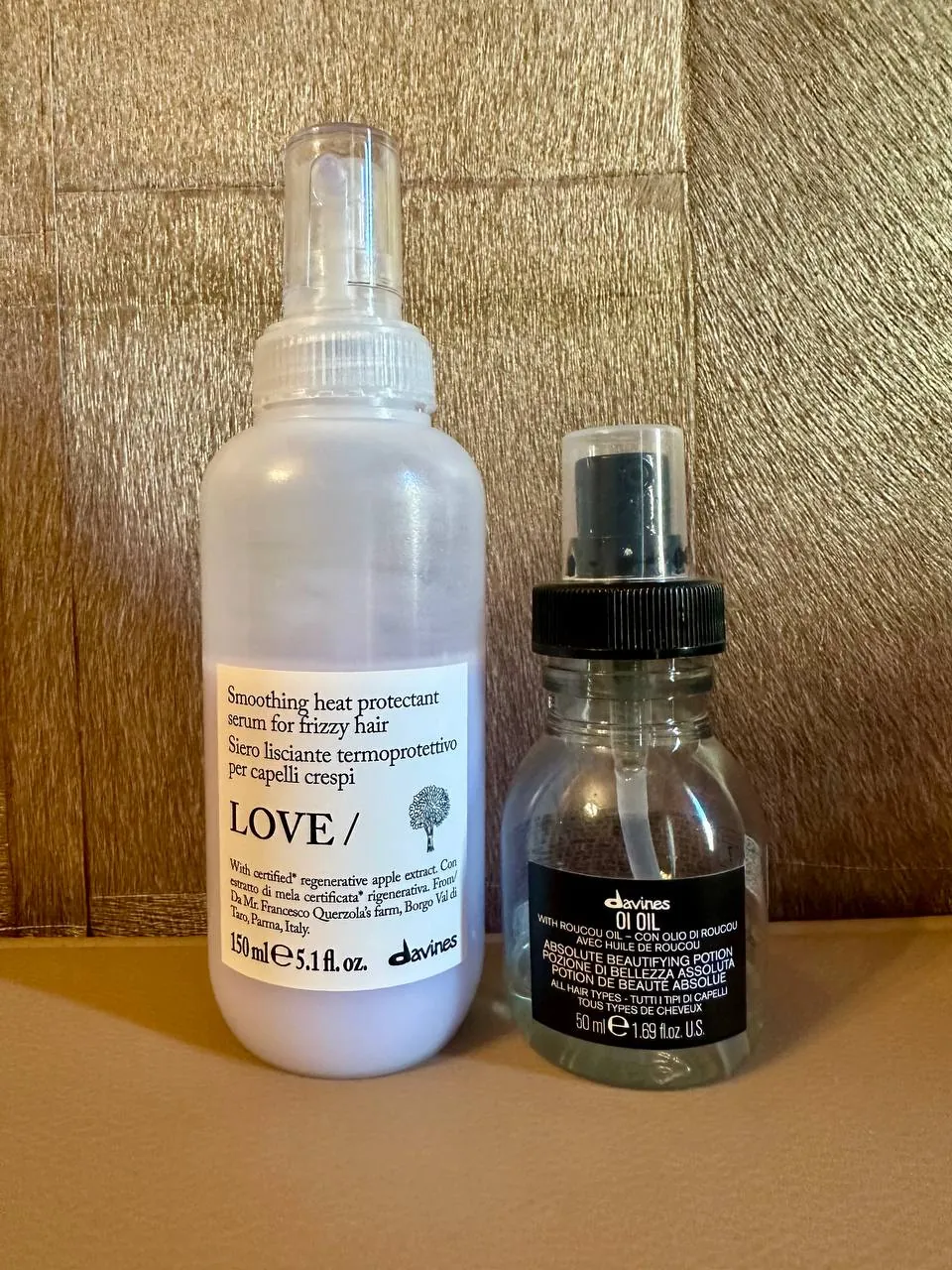 Средства для волос Davines сыворотка и масло 1