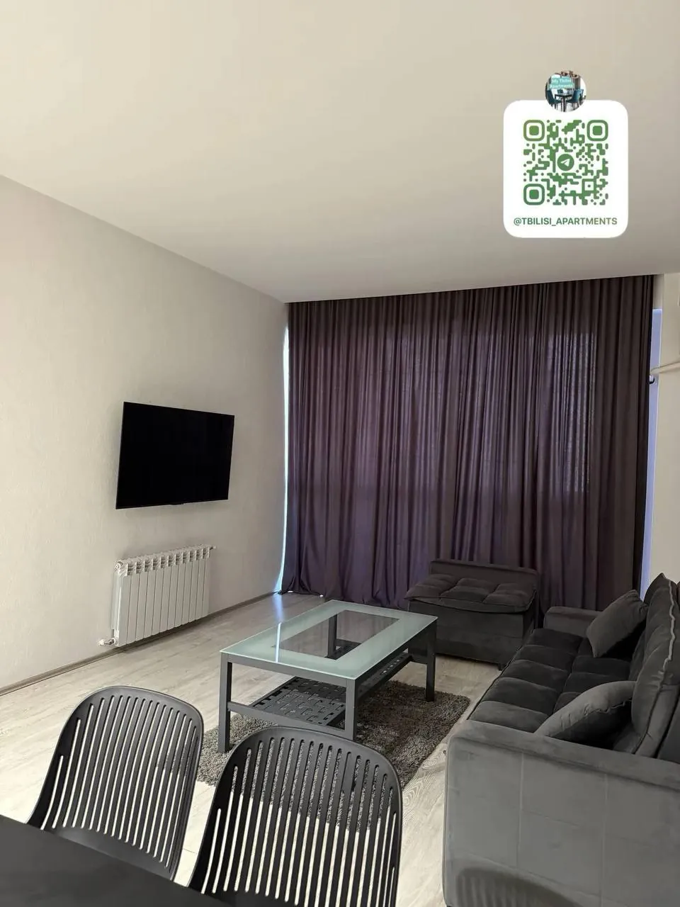Квартира 105 м² с 2 спальнями в Сабуртало 6