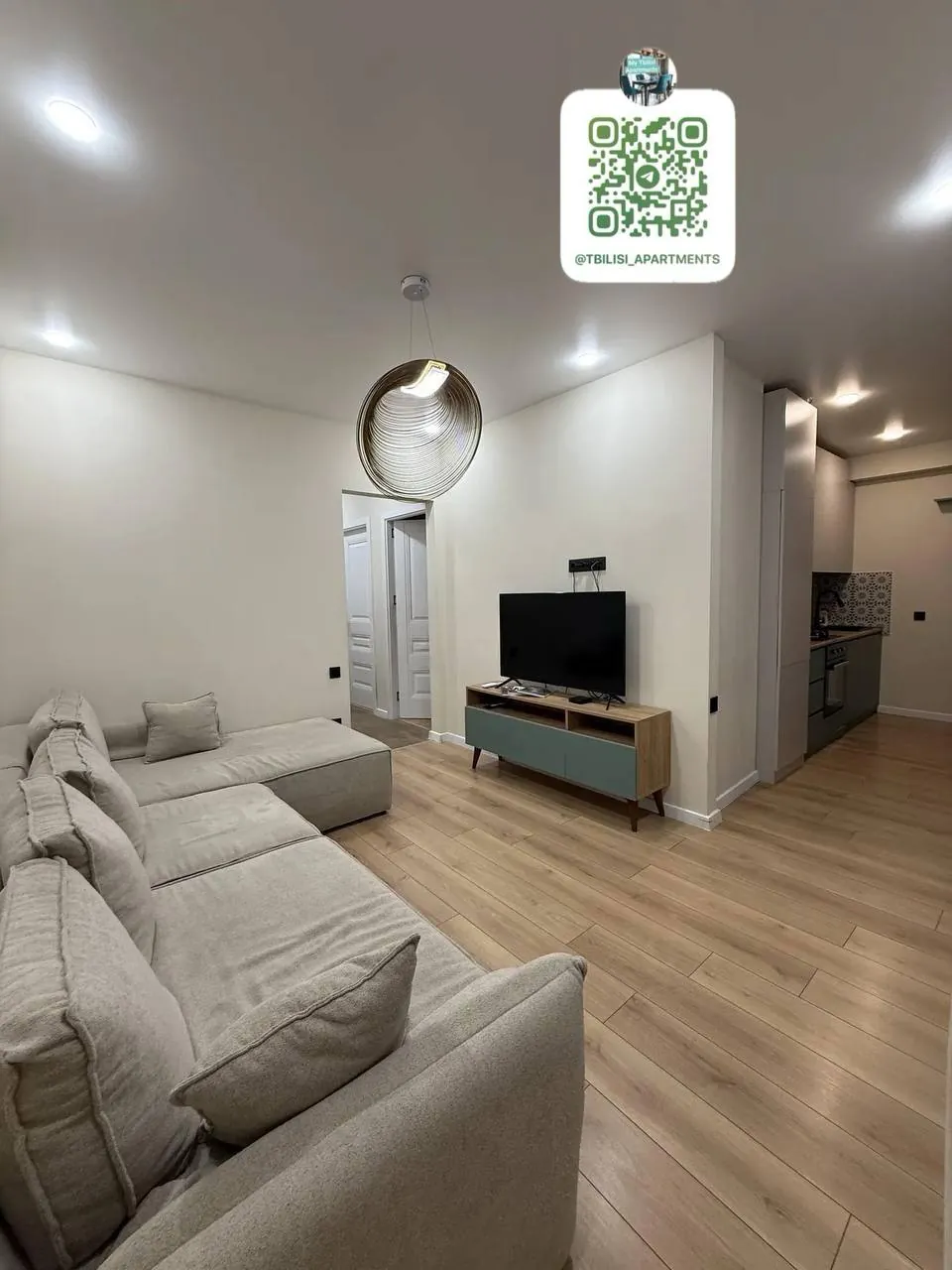 Квартира 82 м² с 2 спальнями в Сабуртало 2