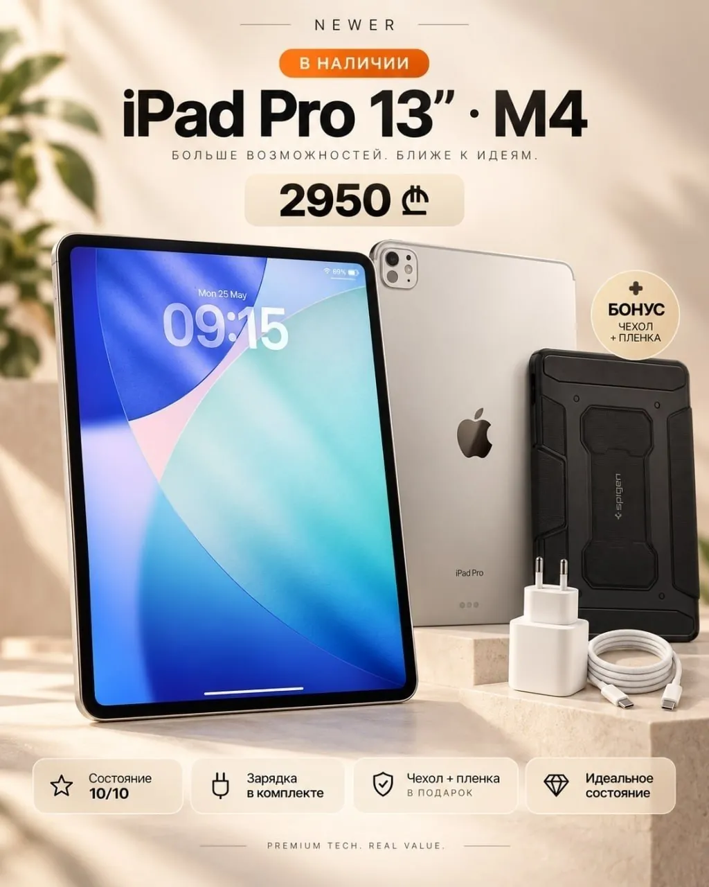 IPad Pro 13 дюймов M4 в идеальном состоянии 1