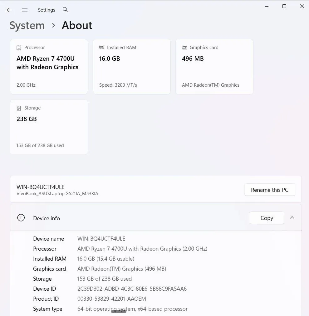 Ноутбук ASUS VivoBook 15 Ryzen 7 2