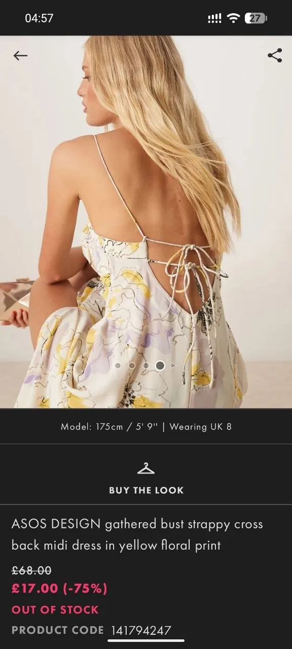 Платье ASOS синтетическое, размер EU40 4