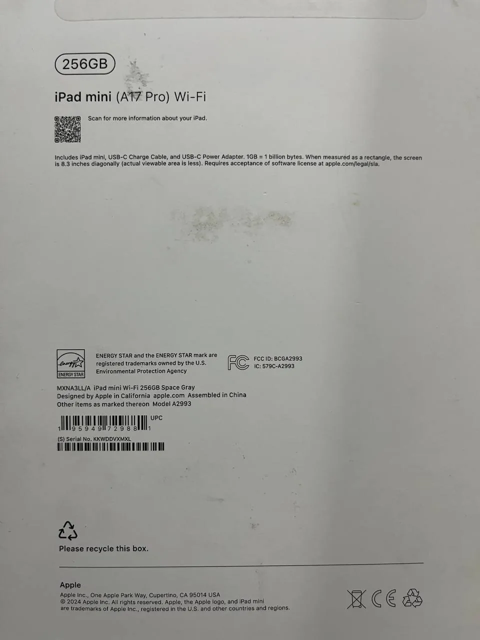 IPad mini Wi-Fi 256 ГБ в идеальном состоянии 3