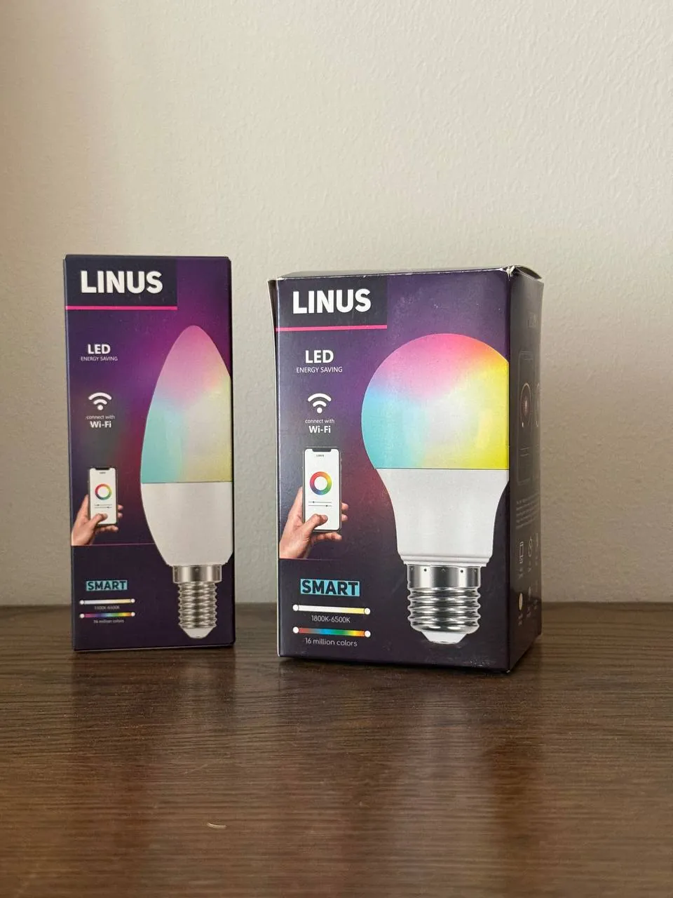 Wi-Fi LED лампы Linus комплект 1