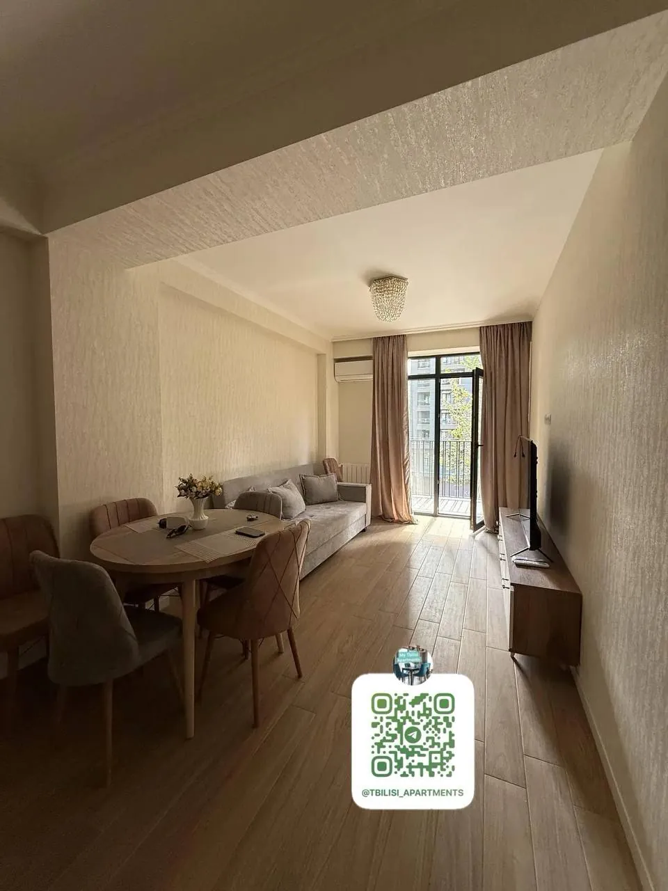 Квартира 78 м² с 2 спальнями в Сабуртало 1