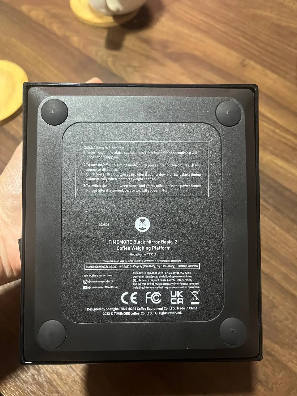 Весы Timemore Black Mirror Basic 2 2