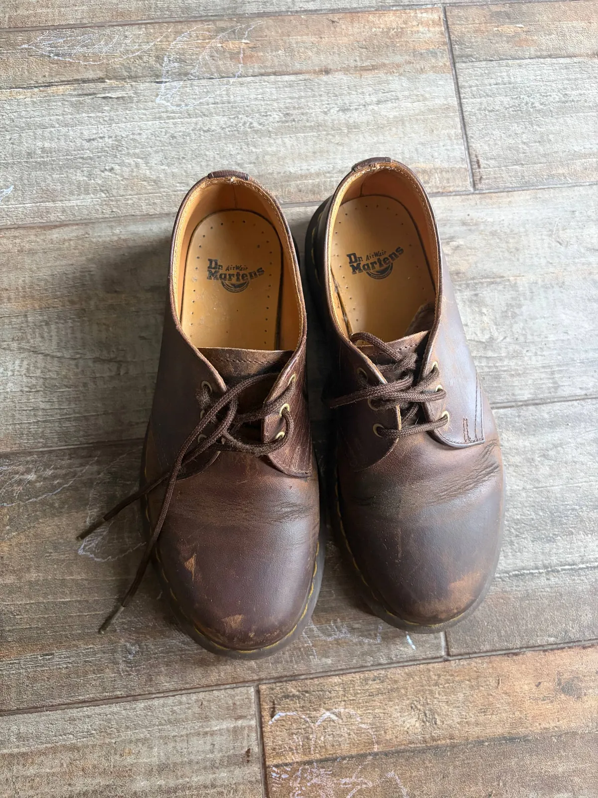 Ботинки Dr. Martens 1461 Crazy Horse кожаные 1