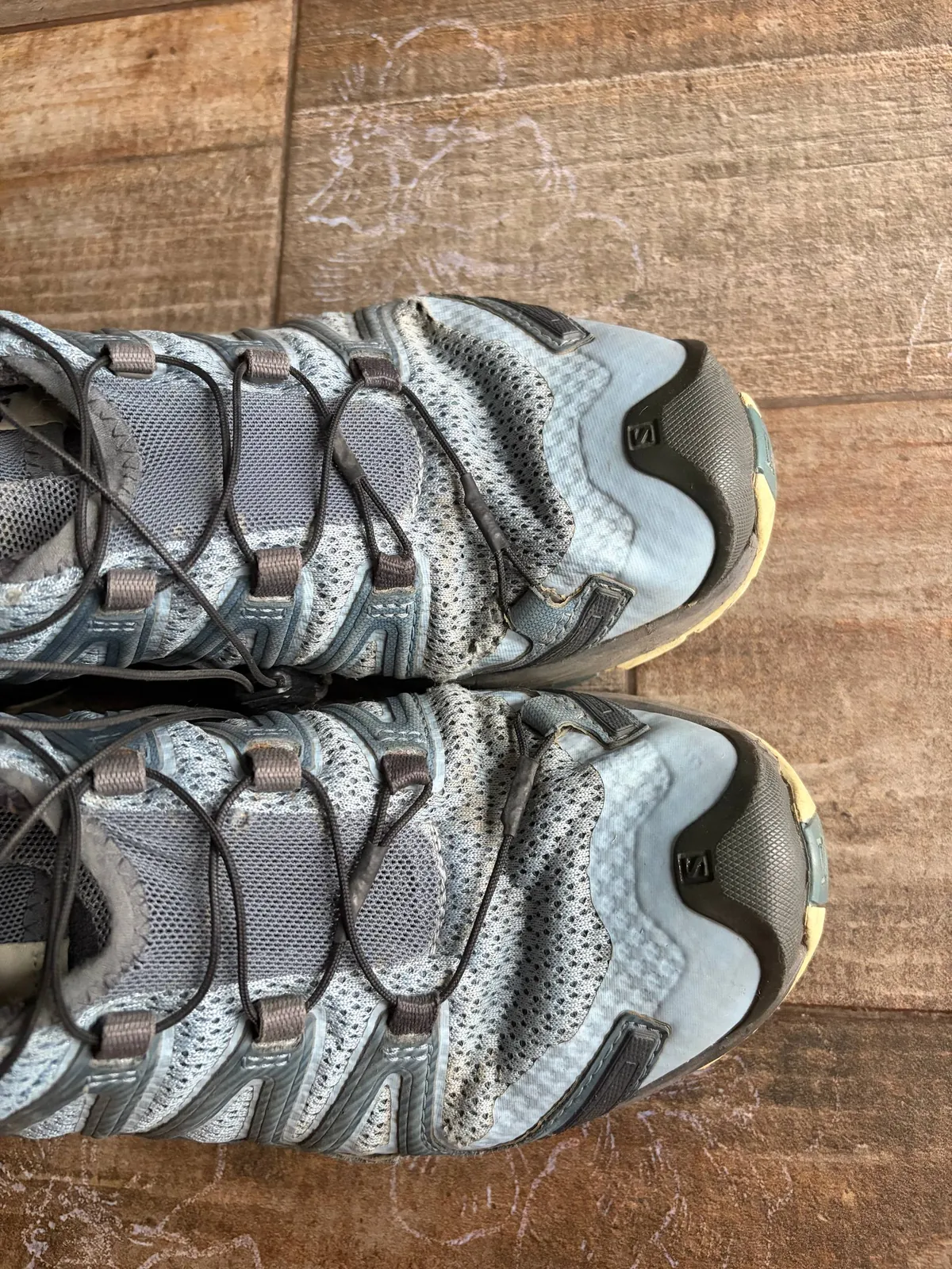 Треккинговые кроссовки Salomon XA Pro 3D голубые 4