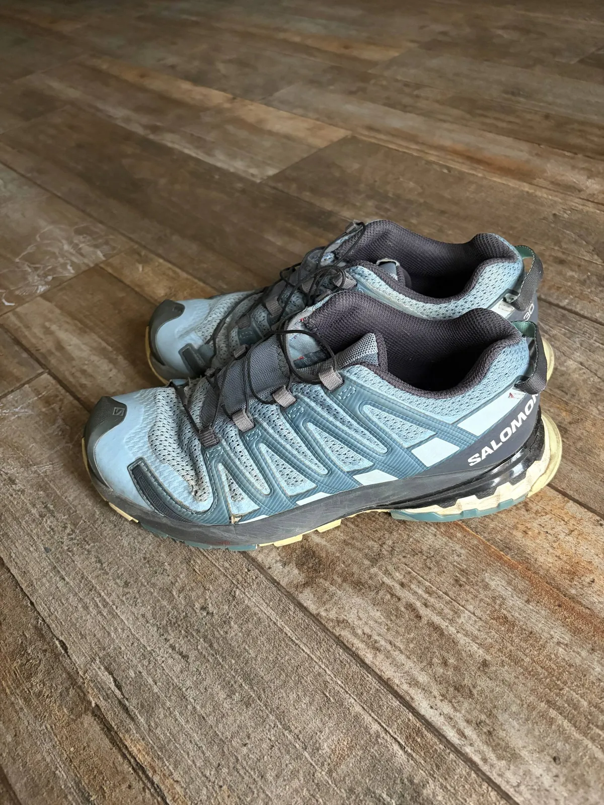 Треккинговые кроссовки Salomon XA Pro 3D голубые 2