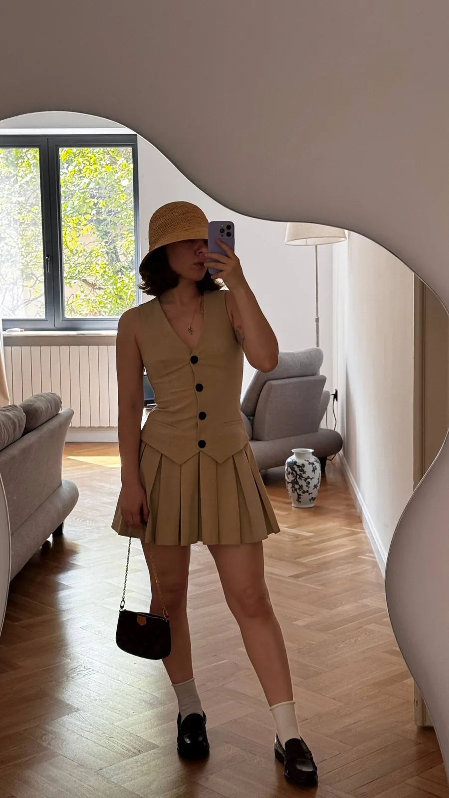 Женский костюм Zara: платье, жилет, юбка 1