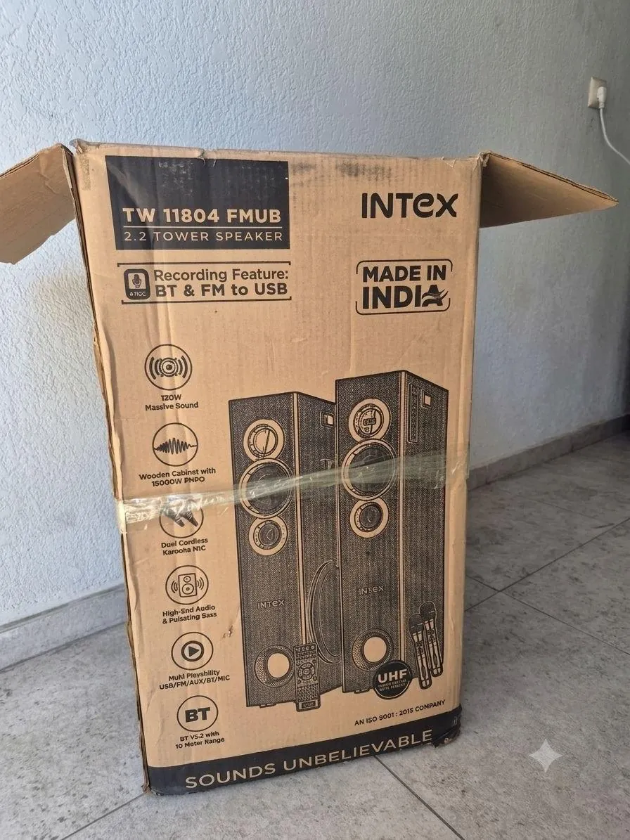 Караоке-колонки Intex TW 11804 с микрофонами 2