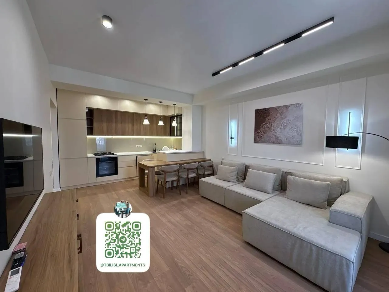 Квартира 85 м² с 3 комнатами в Сабуртало 4