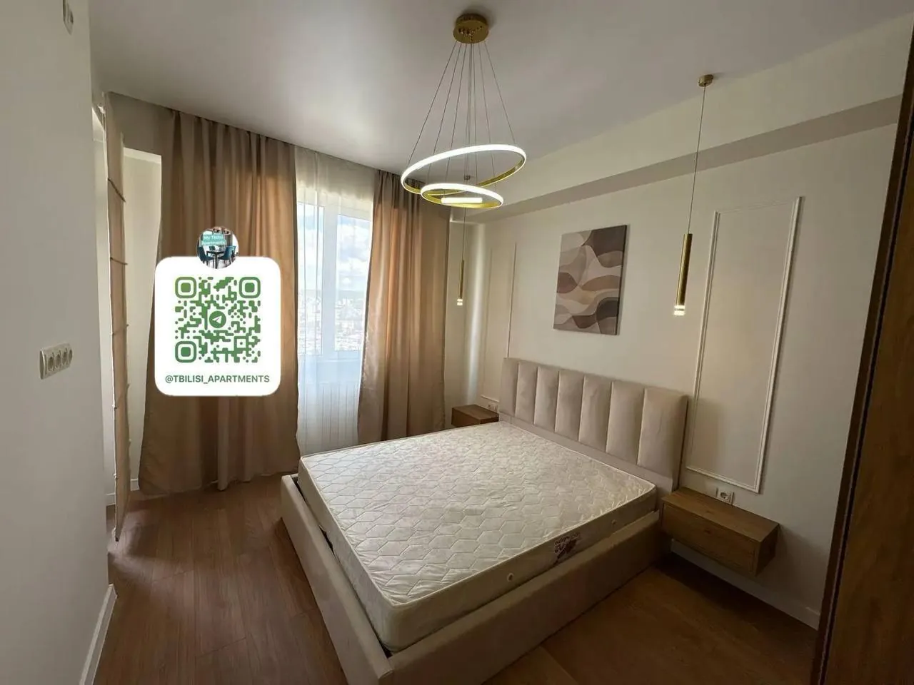 Квартира 85 м² с 3 комнатами в Сабуртало 6