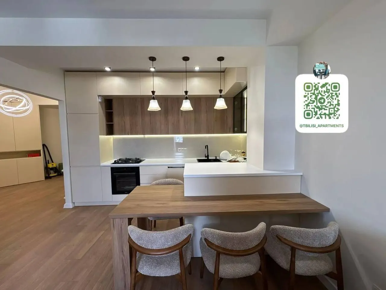 Квартира 85 м² с 3 комнатами в Сабуртало 3