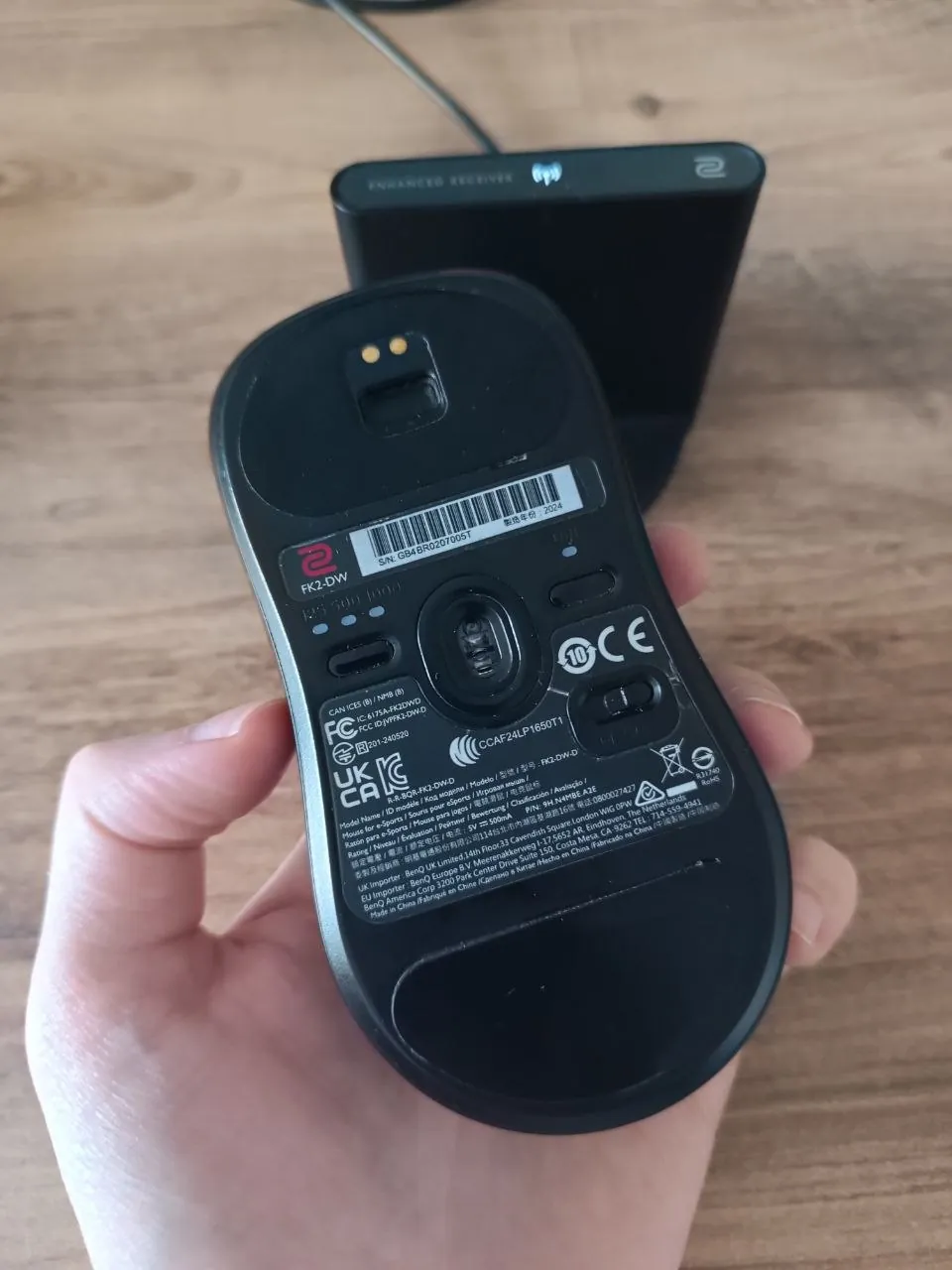 Беспроводная мышь ZOWIE FK2-DW 4K с док-станцией 3