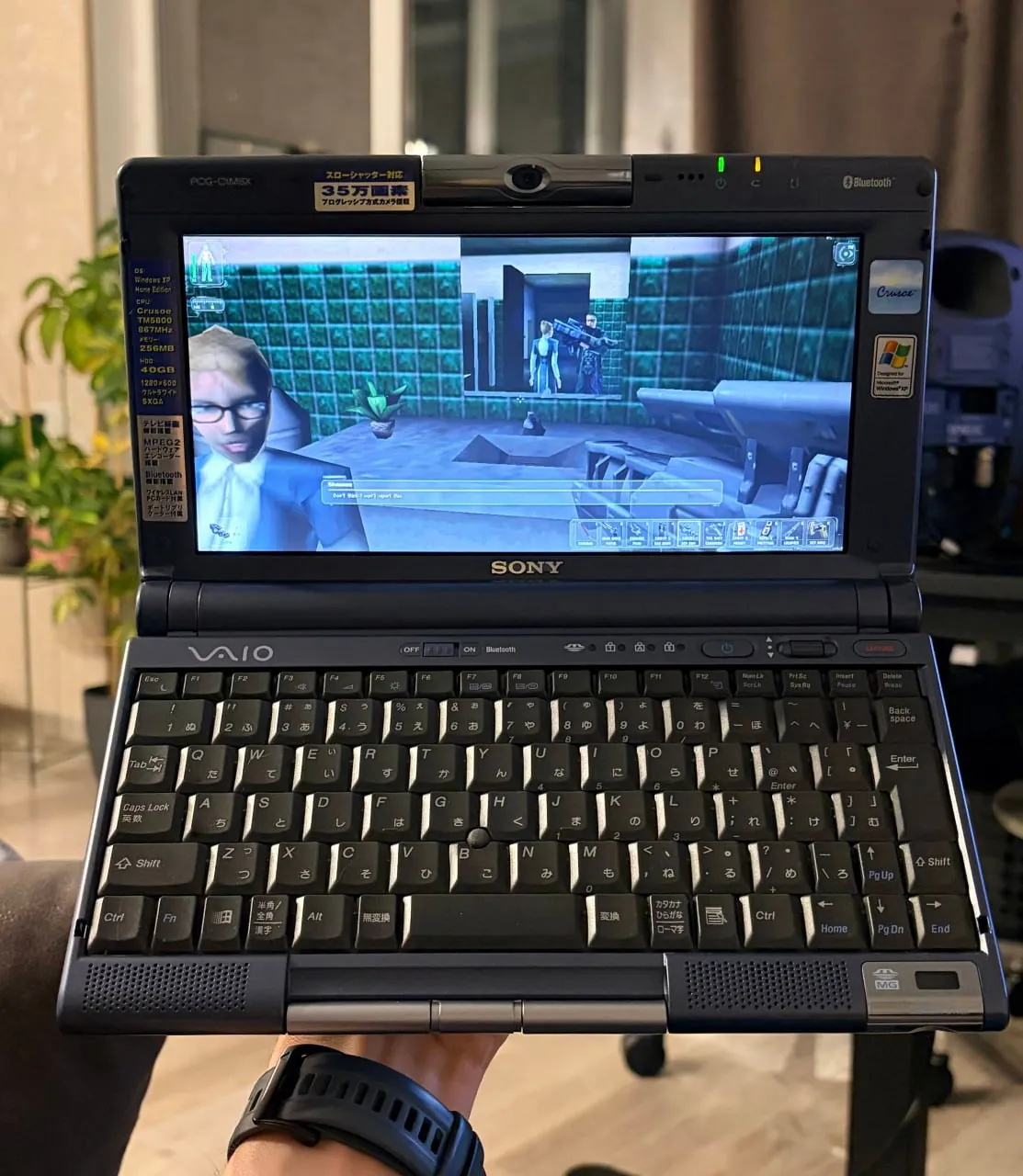 Ретро-ноутбук Sony Vaio Picturebook PCG-C1MSX 2002 5