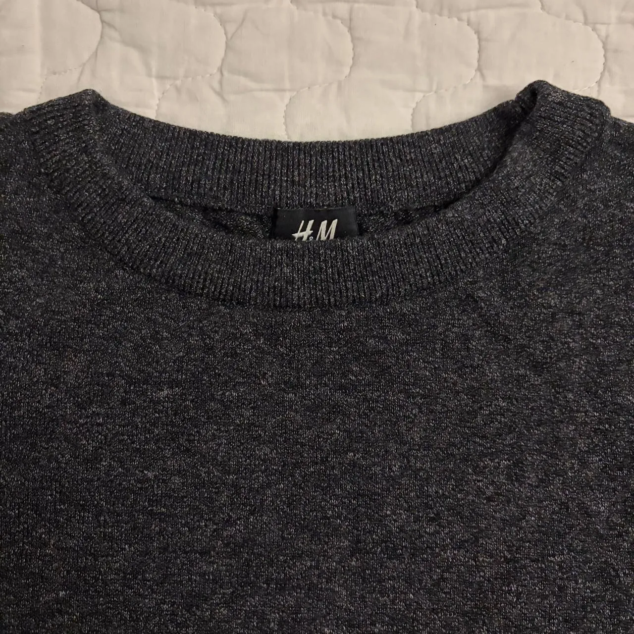 Мужской хлопковый свитер H&M, размер M 2