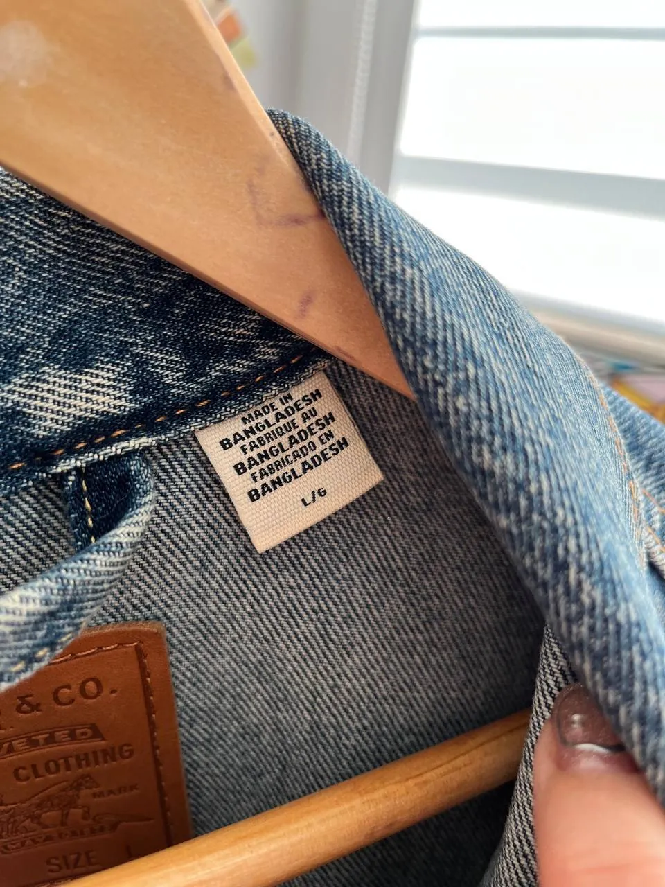 Мужская джинсовая куртка Levi's в Сабуртало 5