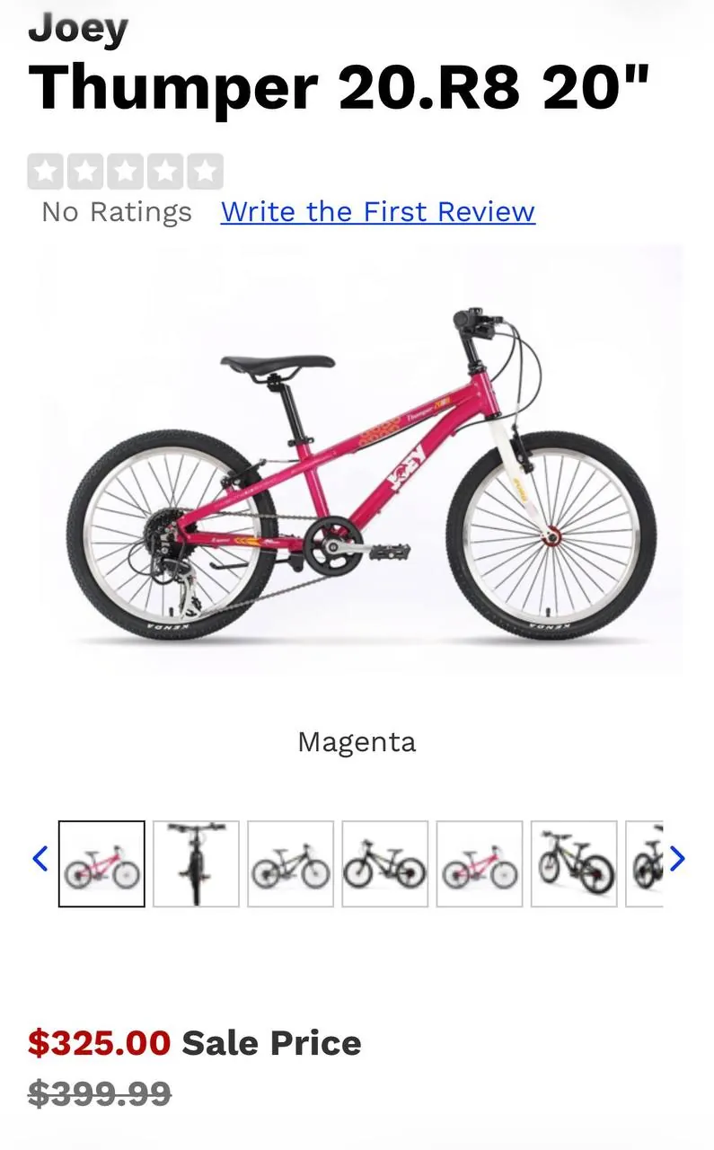 Детский велосипед Joey Bikes, 8 скоростей 6