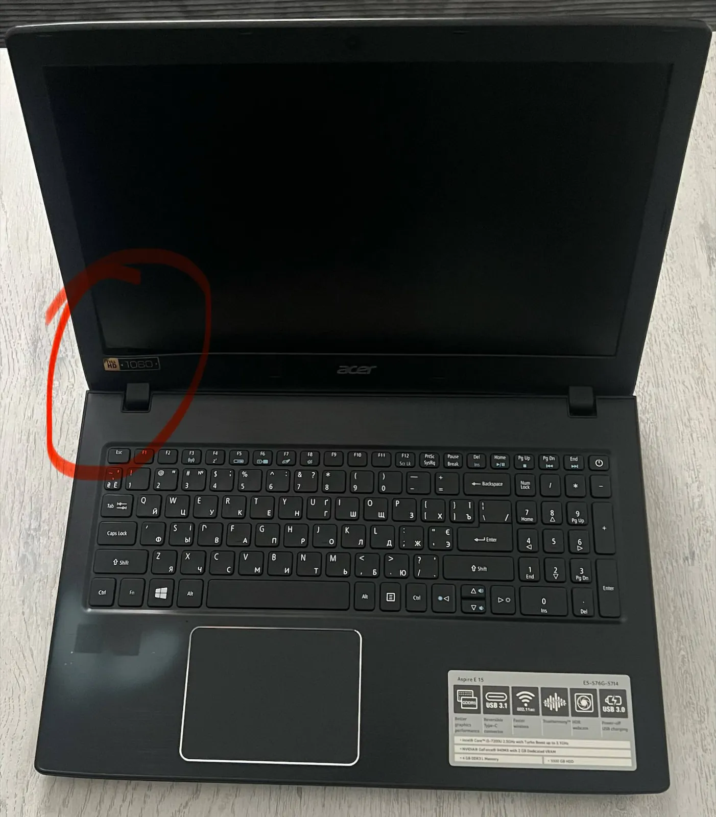 Ноутбук Asus Aspire E15 5