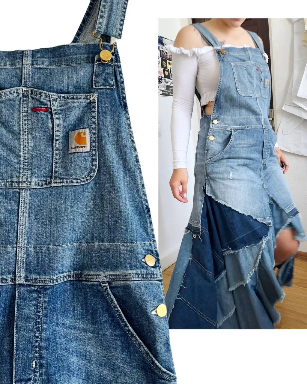 Комбинезон-сарафан Carhartt из денима 2
