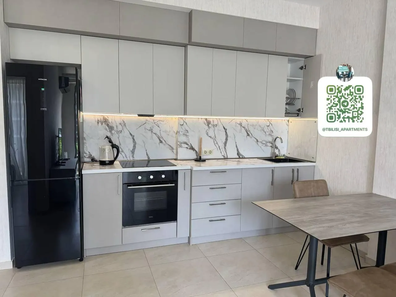 Квартира 60 м² с 2 комнатами в Крцаниси 6