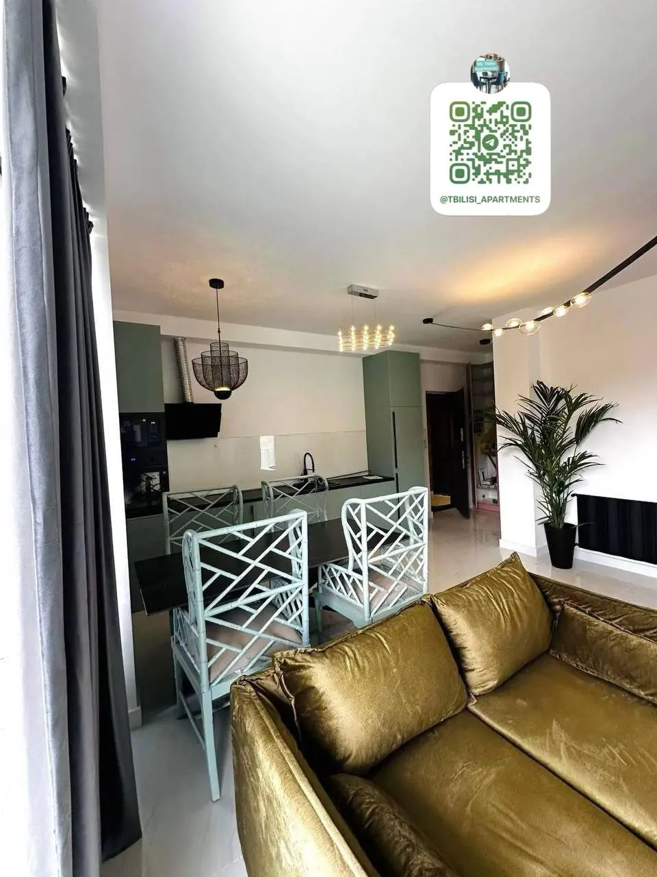 Квартира 80 м² с 3 комнатами в Крцаниси 5
