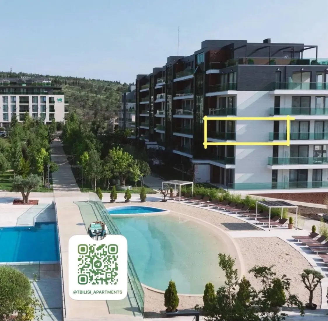 Квартира 80 м² с 3 комнатами в Крцаниси 8