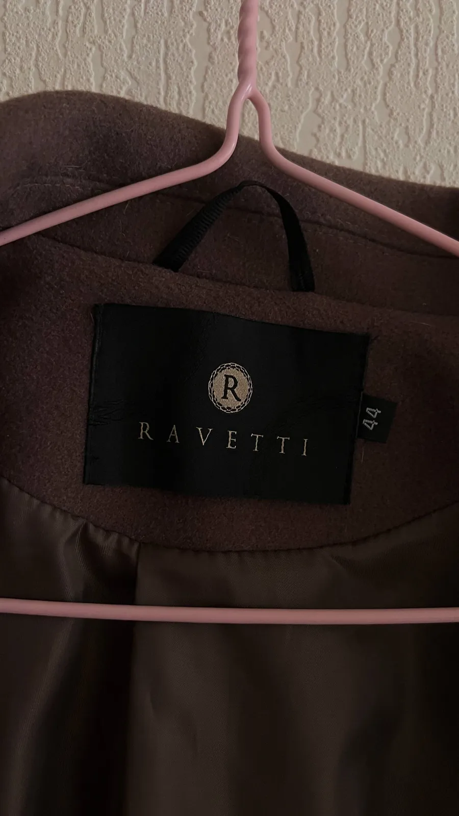 Женское шерстяное пальто RAVETTI, размер S 2