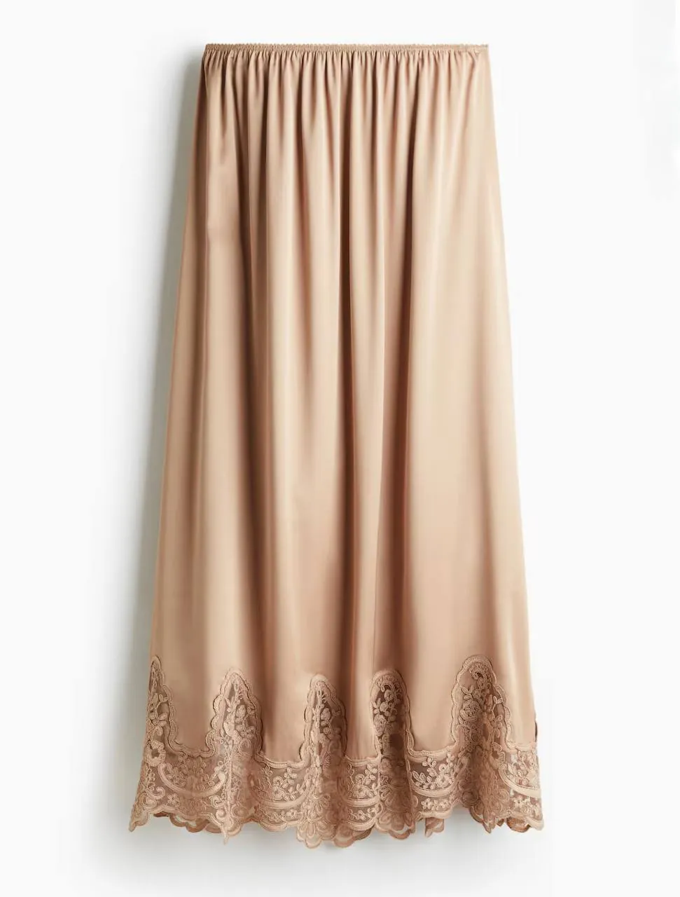 Атласная юбка макси H&M, размер S 2