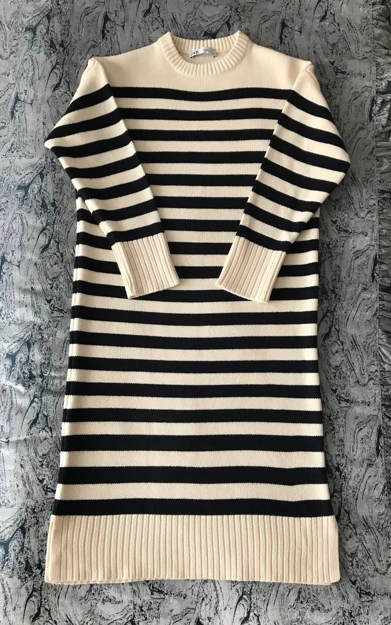 Платье Zara в полоску, размер S 4