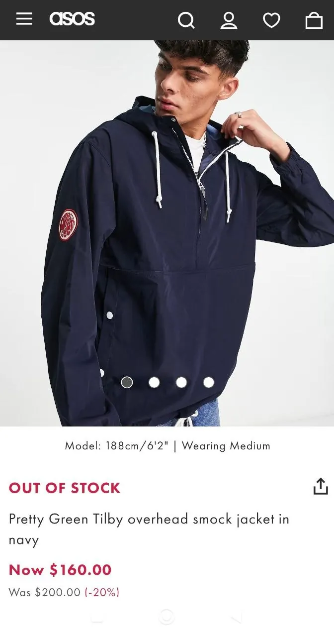 Анорак Pretty Green размер S на L 5