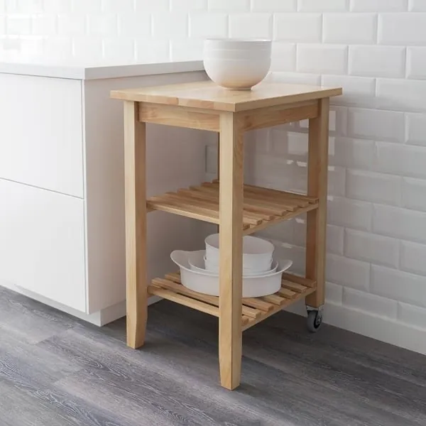 Кухонный стол-тележка IKEA BEKVÄM на колёсах 1