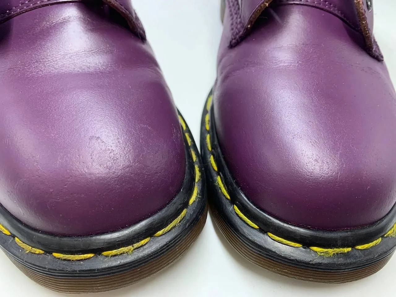 Винтажные ботинки Dr. Martens 1460 фиолетовые 4