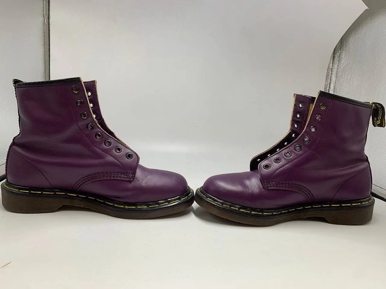Винтажные ботинки Dr. Martens 1460 фиолетовые 6
