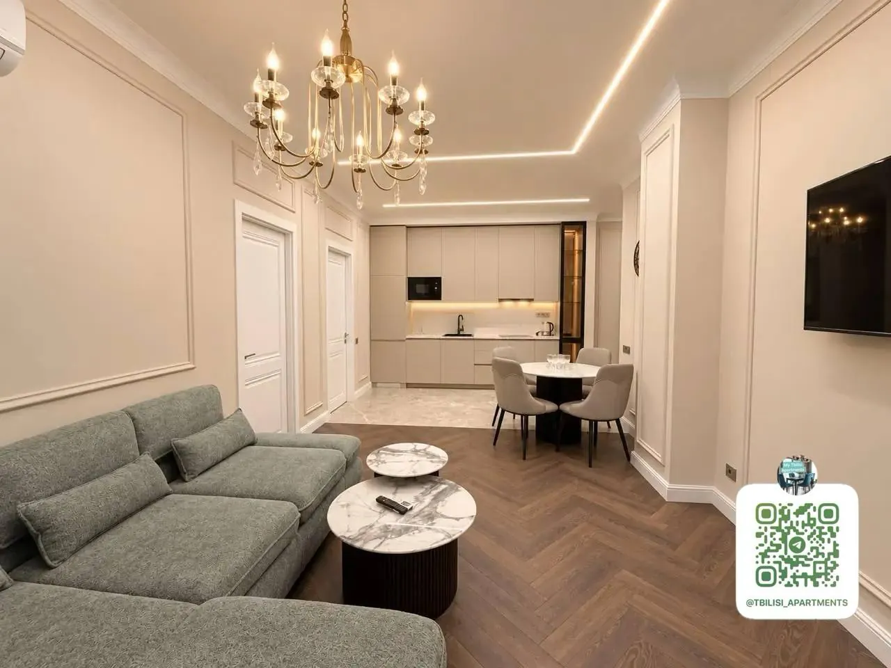 Квартира 110 м² с 3 комнатами в Крцаниси 1