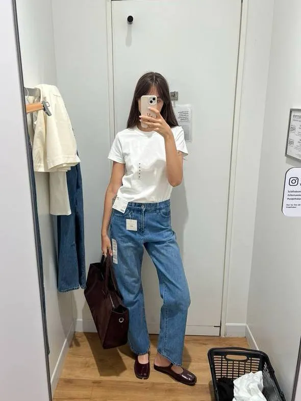 Женские джинсы UNIQLO прямого кроя размер 25 1