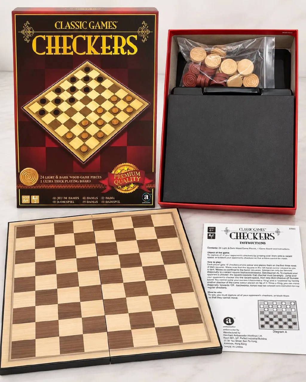 Настольная игра шашки Classic Games 1