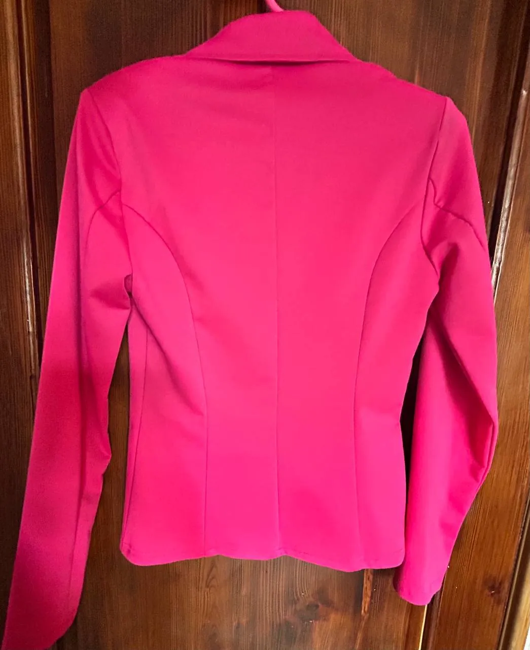 Приталенный пиджак фуксия, размер S 2