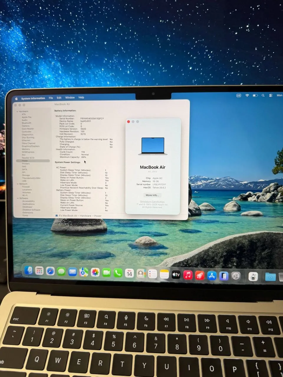 MacBook Air M2 16/256GB в идеальном состоянии 2